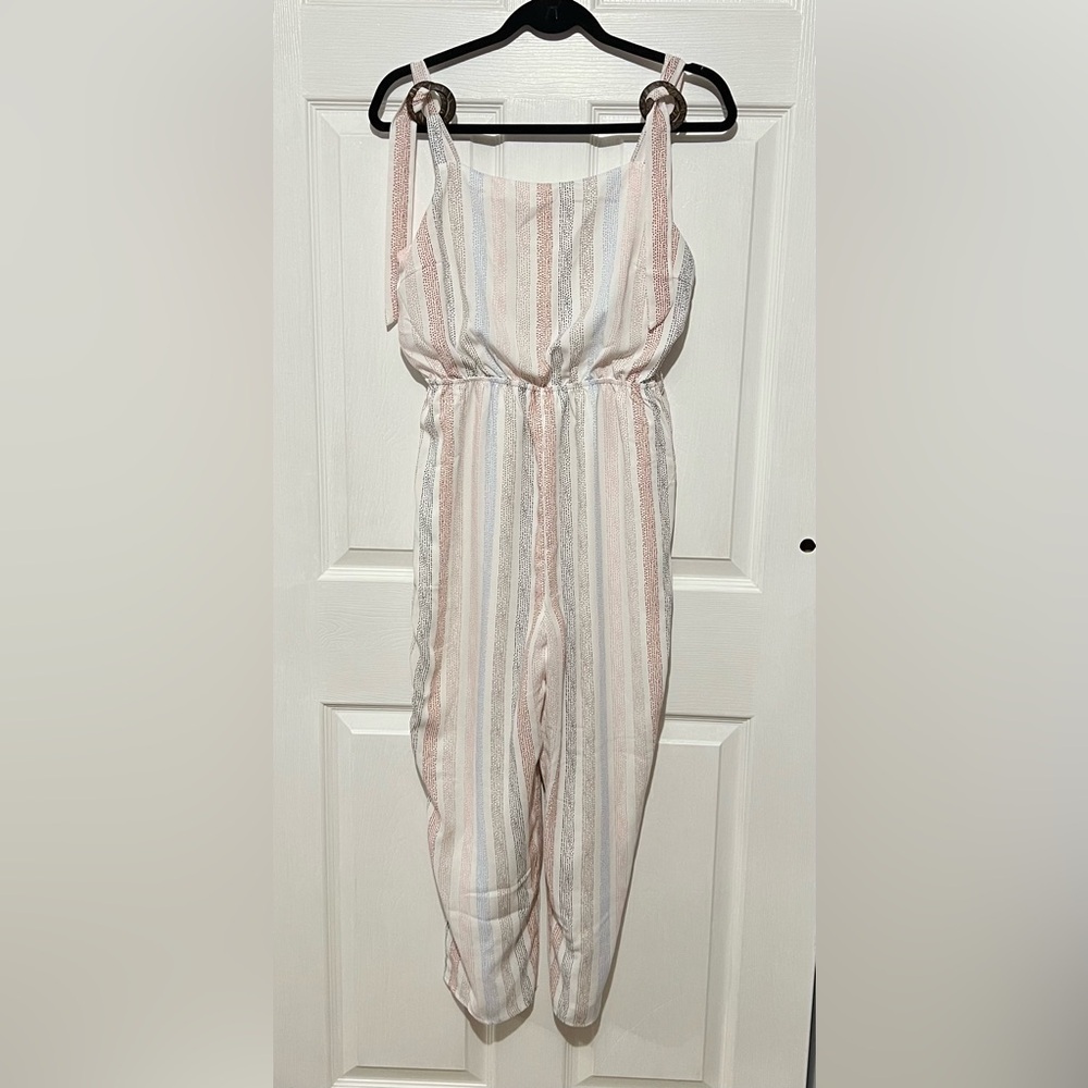 💗 Jody & Sage - Women Striped Sleeveless Jumpsuit